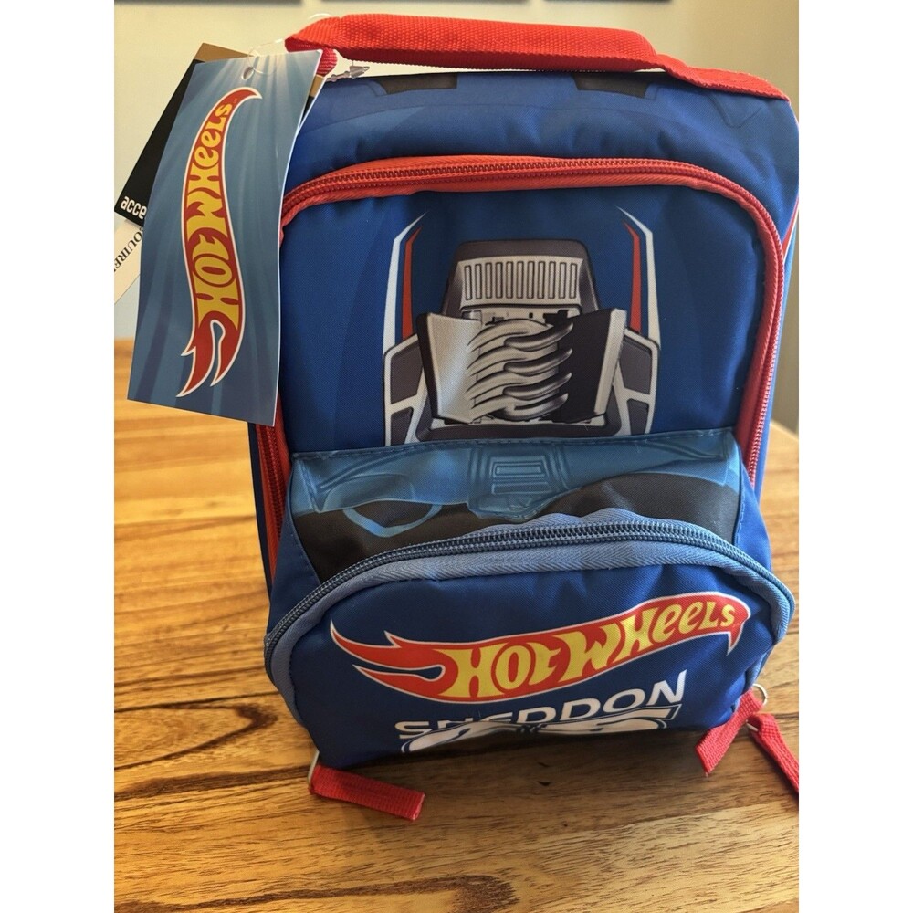 HOT WHEELS Car 10" Kids School Insulated Lunch Cooler Bag - NEW